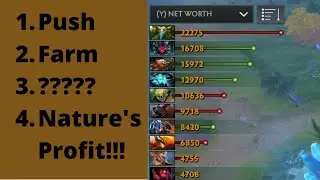 Nature's Prophet Mid (7.25) | How 33 Split-Pushes, Farms, and Carries His Team