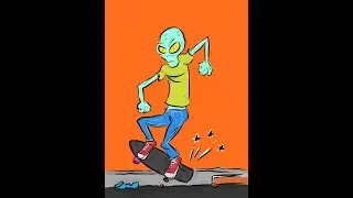 The Alien Skater Doodle!
