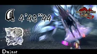 MHRSB - 風神龍 大劍Solo 4'43''44 ｜無HUD｜GP大劍｜魔物獵人 破曉 崛起【Dminor】