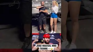 Jorge Masvidal has a new training partner 👀😳