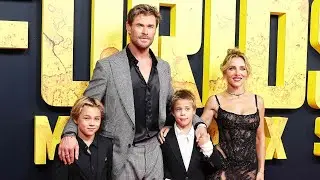 Chris Hemsworth and Wife Elsa Pataky Make Rare Red Carpet Appearance with Twin Sons Sasha and Tri