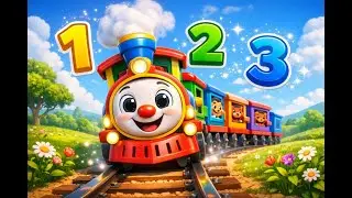 Counting Train Goes Choo-Choo 🚂 | Learn Numbers 1 to 5 | Fun Kids Counting Song | Kids Learning Poem