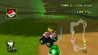 CTR Crash Cove - Mario Kart Wii Custom Course 150cc (Baby Peach driving Tiny Titan)
