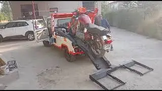 bike towing demo manufacturing by Kamal crane