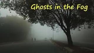 Driving in a fog-shrouded Lahore, Pakistan - 10°C