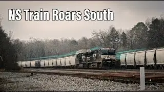 NS heads south toward home thru Harriman TN