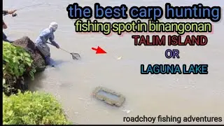 the best carp hunting fishing spot in Binangonan talim island