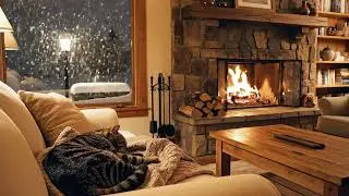 Cozy Fireplace 🔥 Crackling Fire Sounds for Sleep, Relaxation & Stress Relief