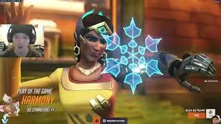 POTG! 3000+ HOURS OF SYMMETRA LOOKS LIKE - HARMONY SYMMETRA OVERWATCH SEASON 10 GAMEPLAY