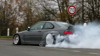 Rocket Bunny BMW E46 | Burnout, Accelerations, Sounds