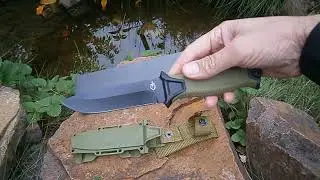 Ніж фултанг туристичний Gerber Portland Oregon 24 см олива в чохлі