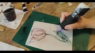 Tattoo practice with food coloring