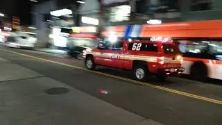 FDNY battalion 52 responding to a person struck by a train