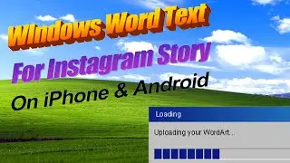 Microsoft Word Art Generator Mobile Website for iPhone & Android Post on Instagram Story Tutorial