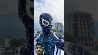 money heist vs spiderman 😁😁#entertainment #funny