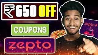 🔥 Zepto Coupon Code Today 💸 | Flat ₹650 OFF + Free Delivery 😱⚡