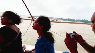 Prayagraj Triveni Sangam Ganga River Bathing At Boat