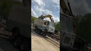 Old School Bread Truck Gets Crushed