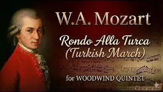 Mozart | Rondo alla Turca | for woodwind quinitet (scrolling)