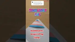 Bookmarks Inspired By Flags 🥰 Comment Your Request For The Next Video 👉👉👉 #transgender #papercraft