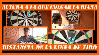Cómo colgar correctamente la diana de dardos | Academia de dardos