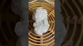 White apophyllite crystal cluster from India.✨😍 Sparkling beaut! #crystals #apophyllite #crystal