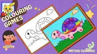 Colouring our little turtle🐢🎨🌈🖍️ colouring games for kids #ColoringGame #KidsColoring #ColoringPages