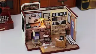 Detective Cottage Miniature Dollhouse
