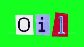 Eyecatching Pop Art Composition With Textured Paper Letters Reading Oil On Vibrant Green Background