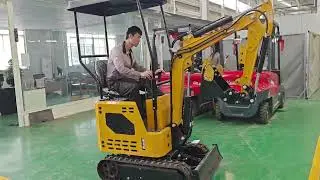 High quality free shipping yellow mini excavator#digger #diggermachine #smalldigger #machine