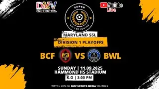*LIVE* SSL MD D1 PLAYOFF QUARTERFINAL: Baltimore City (#2) vs Bowleys Athletic (#3)