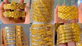 Latest Gold Bangles Design 2026 || 21K 22k Gold Bangles Designs || Stylish Bangles Kangan Chori Set&sect;