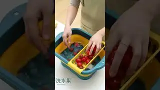 Multipurpose Collapsible #colander  Fruit Vegetable Washing Basket