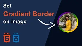 Set gradient border on image with CSS trick