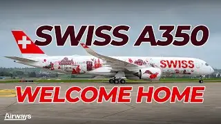 SWISS встречает свой первый A350-900 в Цюрихе #Специальные предложения