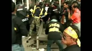 Violent scenes in Thai capital