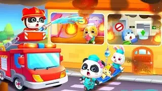 Little Panda's Fire Safety | Fire in High-rise Building | Babybus Kids Game | Kids cartoon