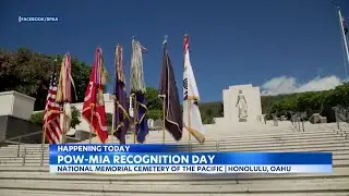 A solemn ceremony commemorating Prisoner of War and Missing in Action recognition day