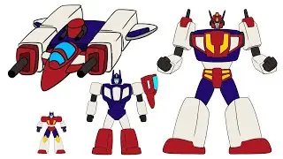 STAR SABER! Supreme Commander of the Autobots 2d animation