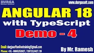ANGULAR 18 with TypeScript tutorials || Demo - 4 || by Mr. Ramesh On 05-09-2025 @8PM (IST)
