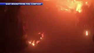 Body cam video shows fire burning at Golf Zone in Chester County