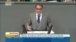 Bundestag: Aktuelle Stunde zur Kritik an der PKW- Maut am 18.12.2014