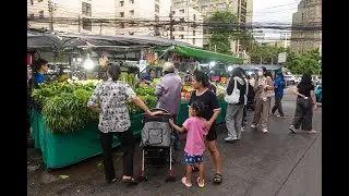 [4K] Exploring around Lat Phrao Soi 1 street eats on the evening