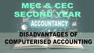 DISADVANTAGES OF COMPUTERISED ACCOUNTING