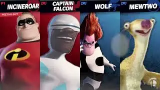 (TEAMS) MR. INCREDIBLE & FROZONE VS SYNDROME & SID THE SLOTH!?