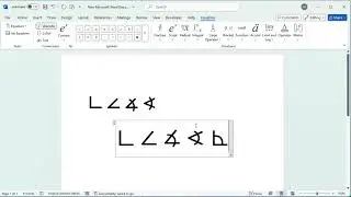 How to insert geometry angle symbols in word document