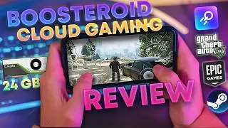 Play AAA PC & Console games on mobile CLOUD GAMING || GTA 5 on browser || BOOSTEROID review in Hindi