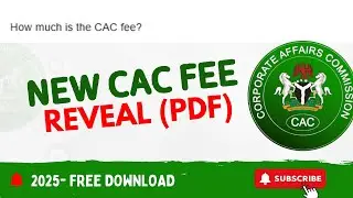 👉 New CAC Fees 2025 | Updated Business Registration Cost in Nigeria (Full Breakdown PDF)