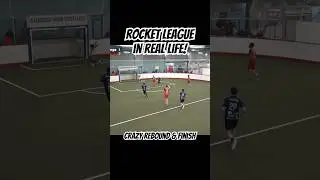 Real life rocket league! Crazy rebound and finish MLIS indoor arena soccer is wild! #indoorsoccer