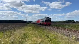 Zugverkehr L&uuml;beck-Grevesm&uuml;hlen, mit 218 497, 218 438, BR 101, BR 623 08-2025